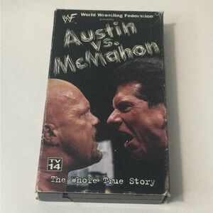 WWF Austin VS. McMahon The Whole True Story Pre-Owned VHS Tape